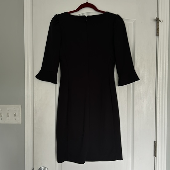 DKNY Black 3/4-Sleeve Tulip-Cuff Sheath Dress NWT - Picture 8 of 11